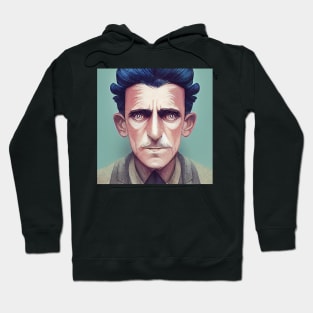 George Orwell portrait | Anime style Hoodie